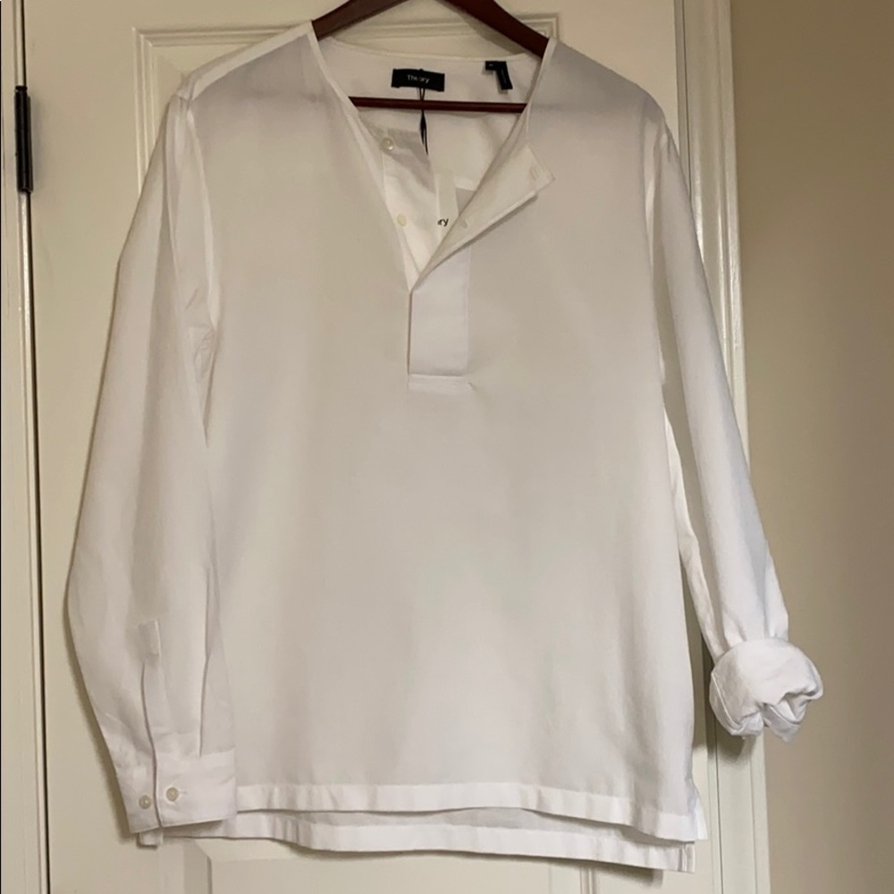 NWT Theory -Henry- Lattice Shirting, Sz M